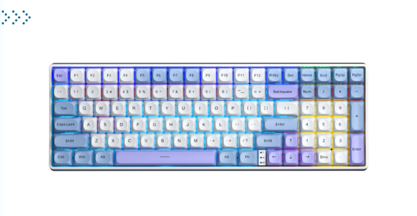 Клавиатуры AULA F75 Blue-White-Purple Reaper Switches Клавиатуры AULA F75 Blue-White-Purple Reaper Switches